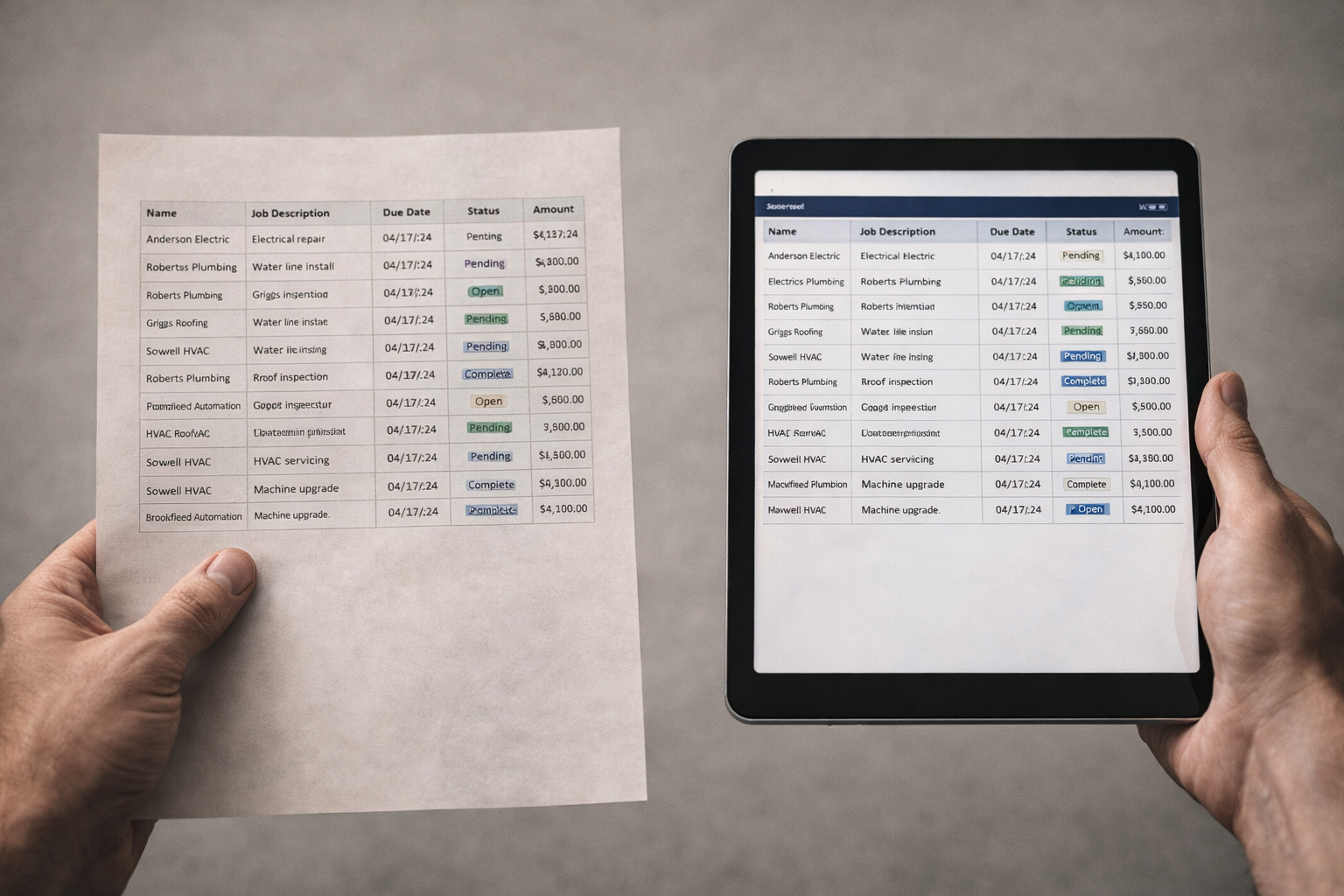 Digitalizzazione delle PMI del field service ed efficienza operativa