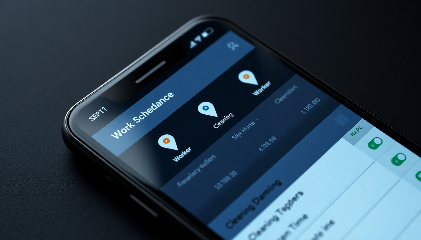 Dashboard presenze e GPS GeoTapp per impresa di pulizie