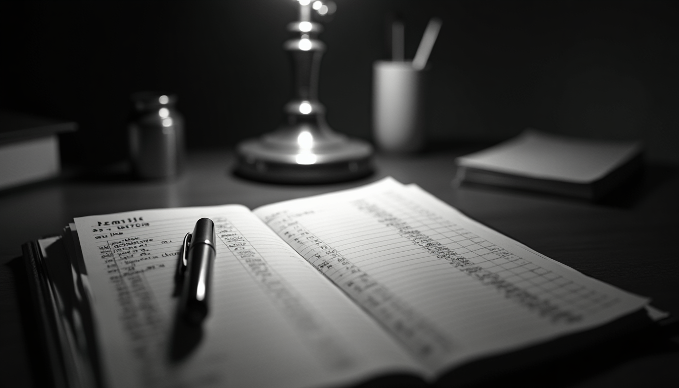 Il registro delle ore scritto a mano