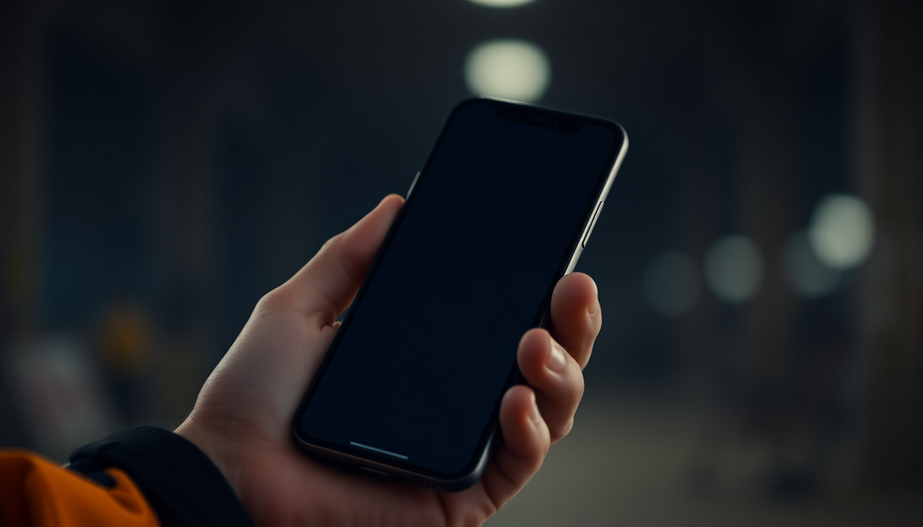 Telefono che squilla in mano a un lavoratore, chiamata per un turno